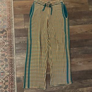 Adrian Cashmere Checkered Knit Trackies